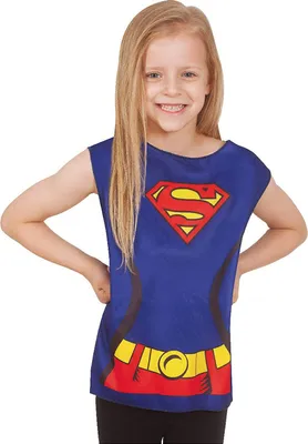 Produktbild von Supergirl Kinder Kostüm (Shirt) Einheitsgröße: 3-6 Jahre