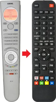 Produktbild von Fernbedienung geeignet für LOEWE 46INDIVIDUALCOMPOSEFULLHD