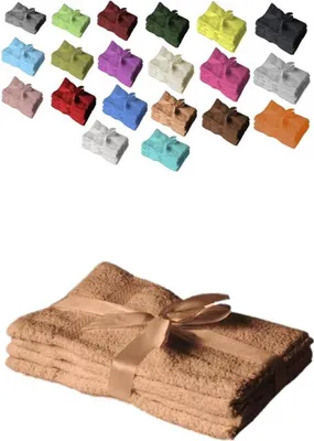 Produktbild von Handtuch Spar Set Baumwolle 500 g/m² Sand 4 x Handtuch 50 x 100 cm