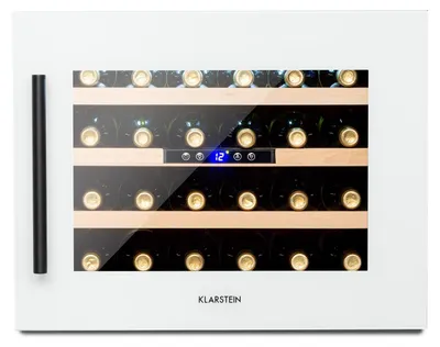 Obrázok produktu pre Klarstein vinotéka, vstavaná, slim, 57 l, sklenené dvere, 5-22 °C, 24 fliaš