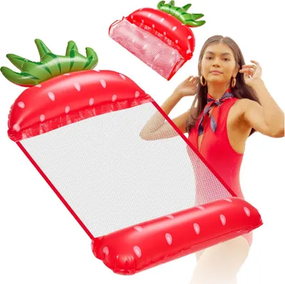 Produktbild von Aufblasbare Matratze Schwimmsessel Erdbeere