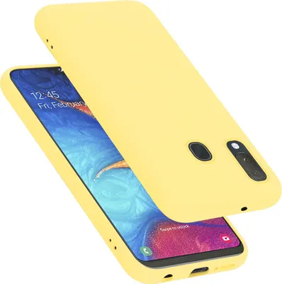 Image de Cadorabo Housse pour Samsung Galaxy A10e / A20e Housse en jaune Housse pour portable Case Cover TPU Etui