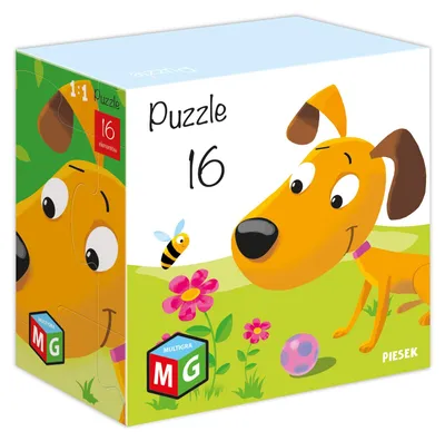 Obrázok produktu pre Puzzle dla Dzieci Piesek 16 Elementów