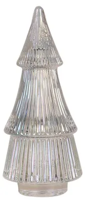 Obrázek produktu pro Skleněný vánoční stromek Clayre & Eef Ø 7x16 cm Transparentní sklo