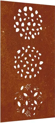 Obrázok produktu pre vidaXL Záhradná dekorácia na stenu 105x55 cm Corten Steel Leaf Design