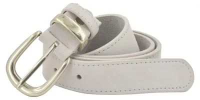 Obrázok produktu pre styleBREAKER Dámske opasky z pravej kože 3 cm | mäkká hovädzia koža s velúrovým vzhľadom | elegantná antická zlatá pracka | vintage Velúr pre džínsy a šaty | skrátiteľné
