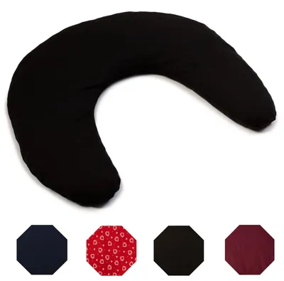 Immagine prodotto di Cuscino per il collo ciliegie - Cuscino termico e refrigerante - 30 x 33 cm - Nero