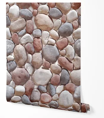 Produktbild von Selbstklebende Tapete Möbelfolie Mosaik Steinoptik Beige Braun 3D Fliesenmuster Kreisdesign Retro Mediterran Wandtapete Küche Badezimmer Wohnzimmer Flur 2,5m x 0,5m