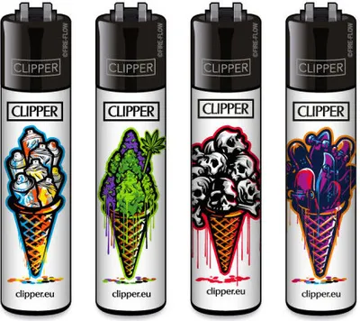 Produktbild von Clipper Reibradfeuerzeuge Eiswaffeln, 4 Stück