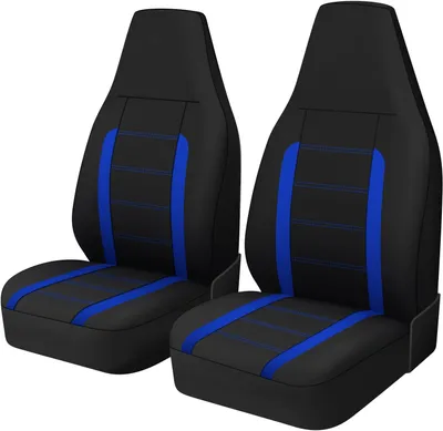 Obrázok produktu pre Autopoťah na sedadlo do auta, priedušný polyester, modrá, univerzálny strih, 2 ks