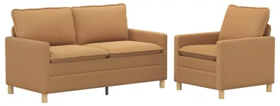Immagine prodotto di vidaXL Set di divani, 2 pezzi, tessuto beige