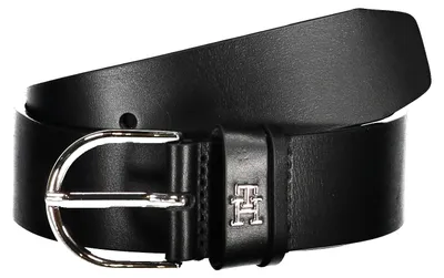 Produktbild von TOMMY HILFIGER SCHWARZER LEDERGÜRTEL FÜR DAMEN : Farbe - Schwarz, Größe - 70 Größe: 70 Farbe: Schwarz