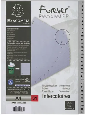 Produktbild von Exacompta Register A4 – 1 bis 31