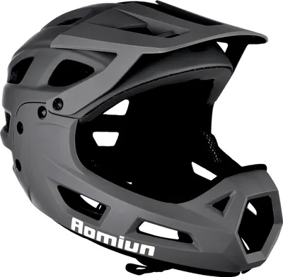 Produktbild von Mountainbike-Helm, Integralhelm, Fahrradhelm fuer Erwachsene und Maenner, mit abnehmbarem Kinnschutz und Visier zum Mountainbiken