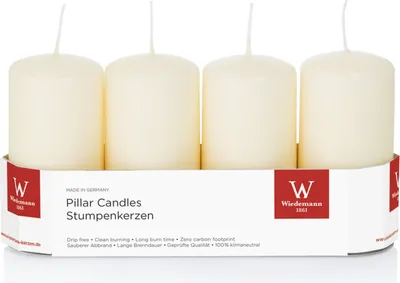 Produktbild von INNA-Glas Adventskerzen JENARO, 4 Stück, bisquit, 10 cm, Ø5 cm, 23h - Germany - Weihnachtskerzen
