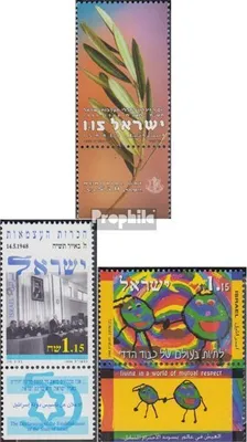 Produktbild von Briefmarken Israel 1998 Mi 1461,1462A,1492 mit Tab (kompl.Ausg.) gestempelt Gefallenen-Gedenktag