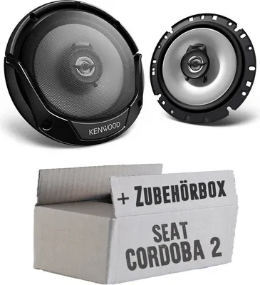 Produktbild von Lautsprecher Boxen Kenwood KFC-S1766 - 16,5cm 2-Wege Koaxialsystem Auto Einbausatz - Einbauset passend für Seat Cordoba 2 6L - justSOUND