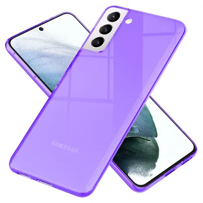 Zdjęcie produktu dla NALIA Neonowe etui na telefon Samsung Galaxy S21, przezroczyste etui silikonowe, fioletowe