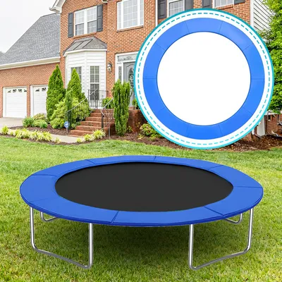 Produktbild von Jopassy Trampolin Randabdeckung Ø 305cm Blau, Reißfest & UV-resistent, Ersatz Federabdeckung, Rahmenpolster, Schutzpolster für Gartentrampoline