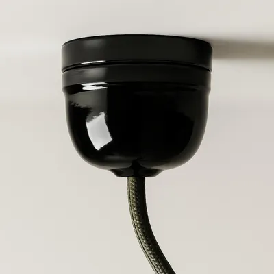 Produktbild von Porzellan Retro Baldachin 2-teilig I schwarz