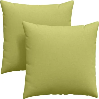 Zdjęcie produktu dla vidaXL Poduszka na sofę 2 szt. jasnozielona 80 x 80 cm tkanina