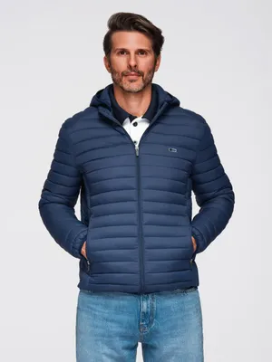Zdjęcie produktu dla Ombre Clothing Kurtka przejściowa męska Lilred navy L