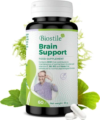 Obrázek produktu pro Biostile Brain Support – Podporuje funkci mozku s Ginkgo a omega-3 mastnými kyselinami