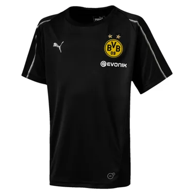 Produktbild von Puma BVB Borussia Dortmund Kinder Training Jersey Trikot T-Shirt Jr. schwarz/gelb 753359-02, Größe:140