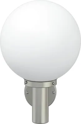 Zdjęcie produktu dla Lampa Ścienna Na Zewnątrz Srebrna Stal Nierdzewna Ip44 Lumarko!