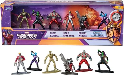 Immagine prodotto di Jada 253224002 MARVEL Guardians of the Galaxy - Confezione da 6 figurine in metallo