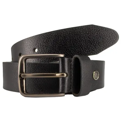 Produktbild von Büffelleder Gürtel in Schwarz 38 mm breit, Zeitlos für Business und Freizeit Taillenweite 110cm Echtleder - kürzbar -