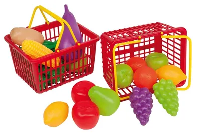Produktbild von einkaufskorb 15 cm 11-teilig Obst und Gemüse