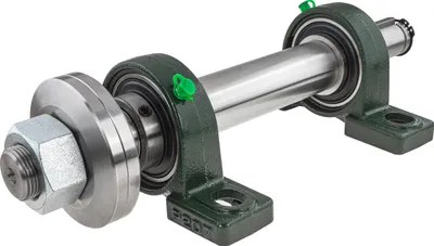 Produktbild von Basisset für Kreissäge (Kreis-/Querschnitt) mit 30mm Aufnahme / Linksgewinde / 350mm / basierend auf UCP207 Lagern