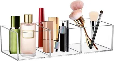 Productafbeelding van Transparante Stapelbare Make-up Organizer voor Dressoir, Bureau en Slaapkamer