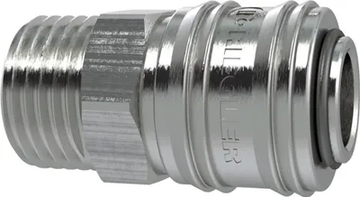 Produktbild von Riegler Schnellverschlusskupplung NW 7,2, Messing vernickelt, G 1/2 AG