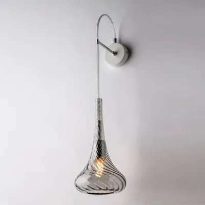 Obrázok produktu pre Moderné nástenné svietidlo Nemesi Smoked Grey 1 Light E14
