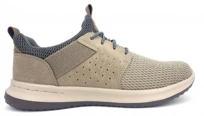 Imagen del producto de Skechers Delson-Camben, zapatillas tipo mocasín para hombre, color beige, para uso casual