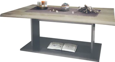 Produktbild von Vladon Couchtisch Beistelltisch Wohnzimmertisch Melo,  Germany, in Anthrazit mit Tischplatte in Eiche Nordic 102 x 40 x 67,5 cm