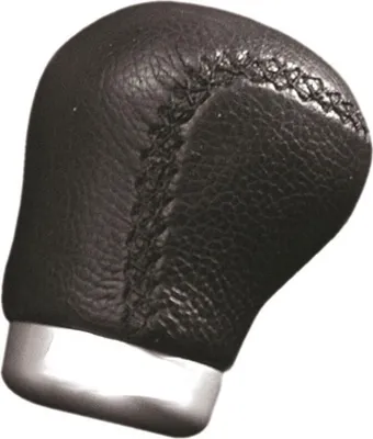Produktbild von CARPOINT Universal Schaltknauf Schalthebelknauf Schwarz Aluminium Leder