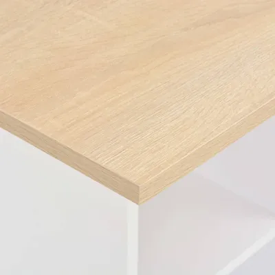 Immagine prodotto di vidaXL Tavolo da bar bianco e rovere Sonoma 60x60x110 cm