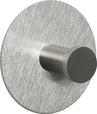 Obrázek produktu pro Spirella Punt, Vnitřní, Háček na ručník, Broušená ocel, Lepicí páska, Kulatý, 6 cm