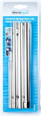 Produktbild von WERKZEYT Armaturen Montage-Satz 4 tlg. Material: Werkzeugstahl, verzinkt