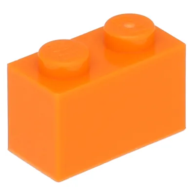 Produktbild von Lego® 100 Stück 3004 Stein Brick 1x2 Part Basic Steine 100 Orange