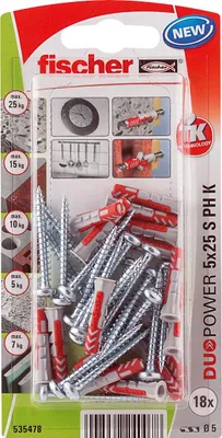 Produktbild von fischer DuoPower 5x25 S PH K (18) 5 Stk