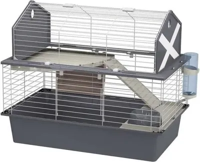 Produktbild von FERPLAST Käfig für Kaninchen mit Zubehör 78 x 48 x 65 cm