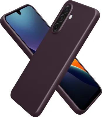 Produktbild von kwmobile Handyhülle für Samsung Galaxy A17 4G / 5G Hülle - Silikon Case metallisch schimmernd - Schutzhülle Cover - Metallic Brombeere