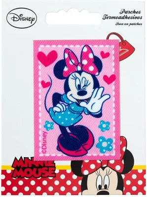 Obrázek produktu pro Nášivky tištěné Minnie Mouse, nažehlovací, různé
