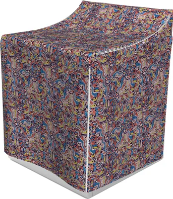 Produktbild von ABAKUHAUS Ethnisch Waschmaschienen und Trockner Bezug, Mosaik Bohemian, Dekorativer Bezug aus Stoff, 70x75x100 cm, Mehrfarbig
