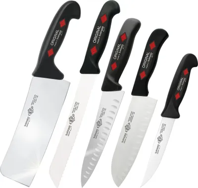 Produktbild von EIKASO Solingen Germany Messer-Set 5 Teilig - scharfes Küchenmesser-Set aus Molybdänstahl 1.4116 - Haushaltsmesser Allzweckmesser für die Küche