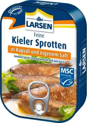 Produktbild von Larsen Kieler Sprotten in Pflanzenöl 110g